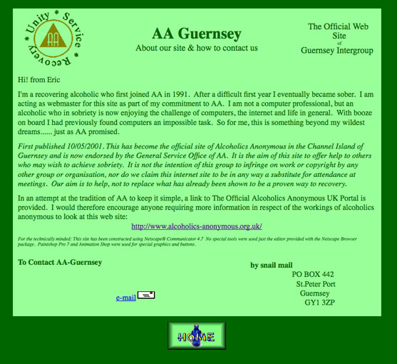 Old AA website